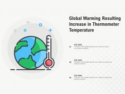 Global warming resulting increase in thermometer temperature