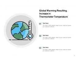 Global Warming Resulting Increase Thermometer Temperature Illustration