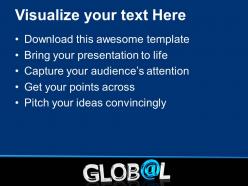 Global with at symbol marketing powerpoint templates ppt themes and graphics 0213