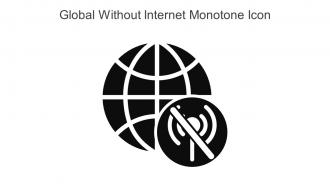 Global Without Internet Monotone Icon In Powerpoint Pptx Png And Editable Eps Format