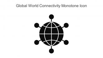 Global World Connectivity Monotone Icon In Powerpoint Pptx Png And Editable Eps Format
