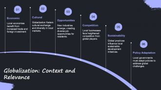 Globalization Challenges And Opportunities For Local Economies PPT Template ACP Attractive Best