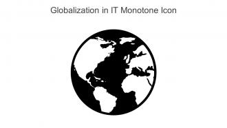 Globalization In IT Monotone Icon In Powerpoint Pptx Png And Editable Eps Format