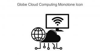 Globe Cloud Computing Monotone Icon In Powerpoint Pptx Png And Editable Eps Format
