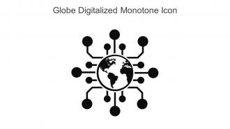 Globe Digitalized Monotone Icon In Powerpoint Pptx Png And Editable Eps Format