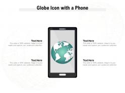 Globe icon with a phone