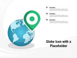 Globe icon with a placeholder