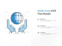 Globe icon with two hands