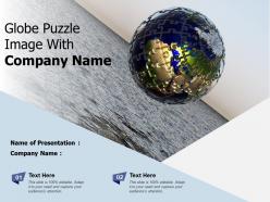 Globe Puzzle Image With Company Name