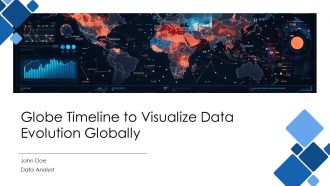 Globe Timeline To Visualize Data Evolution Globally PPT Presentation AT