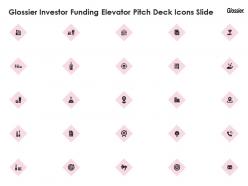 Glossier investor funding elevator pitch deck icons slide ppt professional