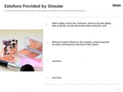 Glossier investor funding elevator pitch deck ppt template