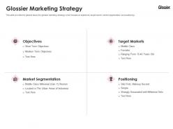 Glossier marketing strategy glossier investor funding elevator ppt clipart