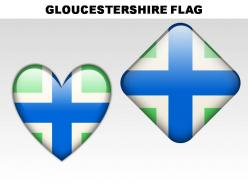 Gloucestershire country powerpoint flags