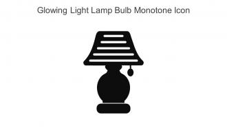 Glowing Light Lamp Bulb Monotone Icon In Powerpoint Pptx Png And Editable Eps Format