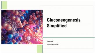 Gluconeogenesis Simplified PPT Template ACP