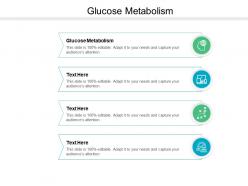 Glucose metabolism ppt powerpoint presentation slides picture cpb