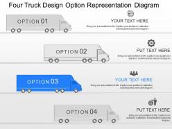 Gm four truck design option representation diagram powerpoint template