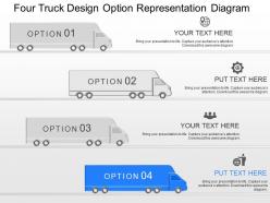 Gm four truck design option representation diagram powerpoint template