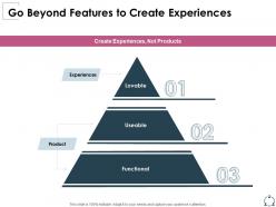 Go beyond features to create experiences functional ppt presentation graphics