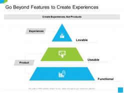 Go beyond features to create experiences useable ppt powerpoint presentation gallery structure