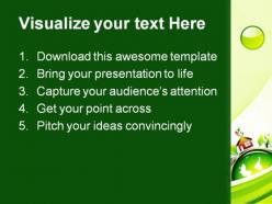 Go green environment nature powerpoint templates and powerpoint backgrounds 0611