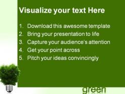 Go green environment powerpoint templates and powerpoint backgrounds 0811