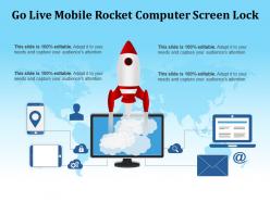 Go live mobile rocket computer screen lock