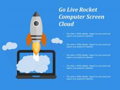 Go live rocket computer screen cloud