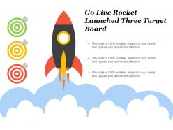 Go live rocket launched three target board