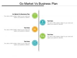 Go market vs business plan ppt powerpoint presentation portfolio mockup cpb