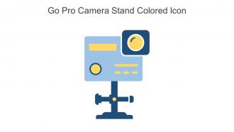 Go Pro Camera Stand Colored Icon In Powerpoint Pptx Png And Editable Eps Format
