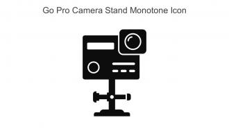 Go Pro Camera Stand Monotone Icon In Powerpoint Pptx Png And Editable Eps Format