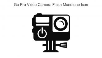 Go Pro Video Camera Flash Monotone Icon In Powerpoint Pptx Png And Editable Eps Format