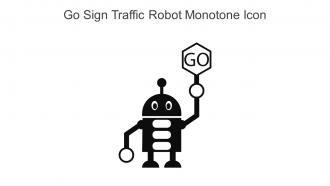 Go Sign Traffic Robot Monotone Icon In Powerpoint Pptx Png And Editable Eps Format