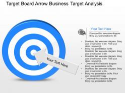 Go target board arrow business target analysis powerpoint template