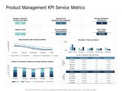 Go to market product strategy product management kpi service metrics ppt template