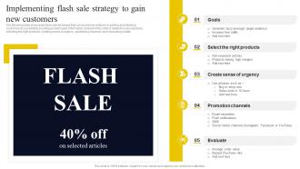 Go To Market Strategy For Startup Implementing Flash Sale Strategy To Gain New Customers Strategy SS V