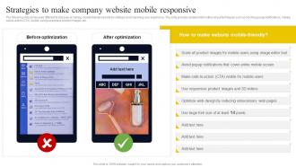 Go To Market Strategy For Startup Strategies To Make Company Website Mobile Responsive Strategy SS V