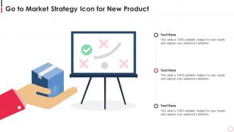 Go To Market Strategy Icon For New Product