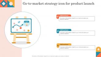 Go To Market Strategy Icon For Product Launch