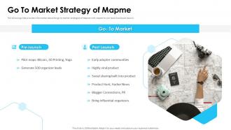 Go to market strategy of mapme ppt powerpoint presentation file deck