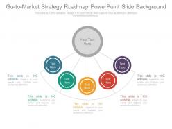 Go to market strategy roadmap powerpoint slide background
