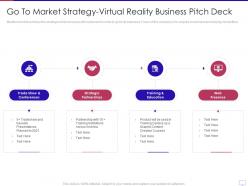 Go to market strategy virtual reality business pitch deck ppt clipart