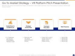 Go to market strategy vr platform funding ppt styles gridlines