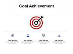 Goal achievement arrow target d278 ppt powerpoint presentation ideas deck