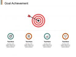 Goal achievement arrows target e320 ppt powerpoint presentation file ideas