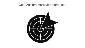 Goal Achievement Monotone Icon In Powerpoint Pptx Png And Editable Eps Format