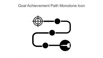 Goal Achievement Path Monotone Icon In Powerpoint Pptx Png And Editable Eps Format