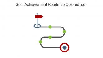 Goal Achievement Roadmap Colored Icon In Powerpoint Pptx Png And Editable Eps Format